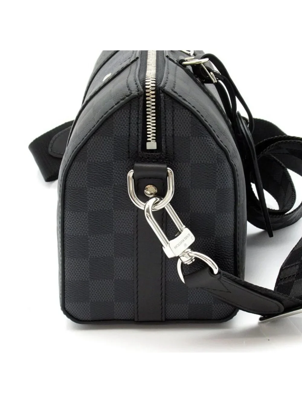 Louis Vuitton City Keepall Damier Infini Graphite Boston Bag Black